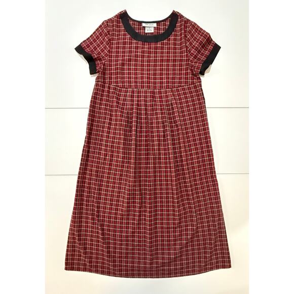 Amy Byer California Dress Red Black & Plaid with Black Trim Girls Size 16 (09) - Picture 1 of 9